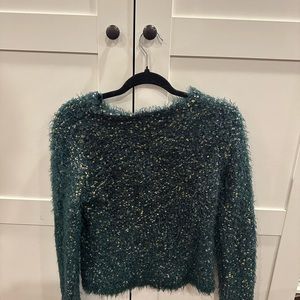 Women’s Green Christmas Tree Sweater. Size Medium.